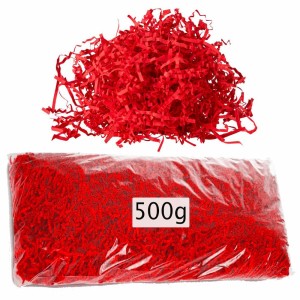 WYPEŁNIACZ WYPEŁNIENIE DO PREZENTÓW DO PUDEŁKA 500g CZERWONY