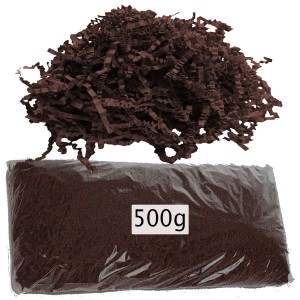 WYPEŁNIACZ WYPEŁNIENIE DO PREZENTÓW DO PUDEŁKA 500g BRĄZOWY Czekoladowy
