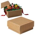 PUDEŁKO PREZENTOWE Wieko-Dno PRĄŻKOWANE 150x150x70mm 15x15x7cm
