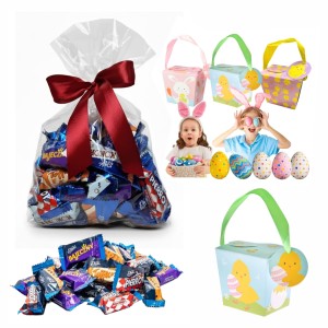 CUKIERKI MIESZANKA WEDLOWSKA 500G ZAPAKOWANE NA PREZENT W WORECZKU KOKARDA