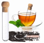 ZAPARZACZ Szklana tuba do herbaty z naturalnym korkiem
