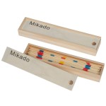 Gra MIKADO drewniana w pudełku drewnianym dla dzieci rodzinna