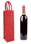 TORBA NA WINO JUTOWA CZERWONA MOCNA